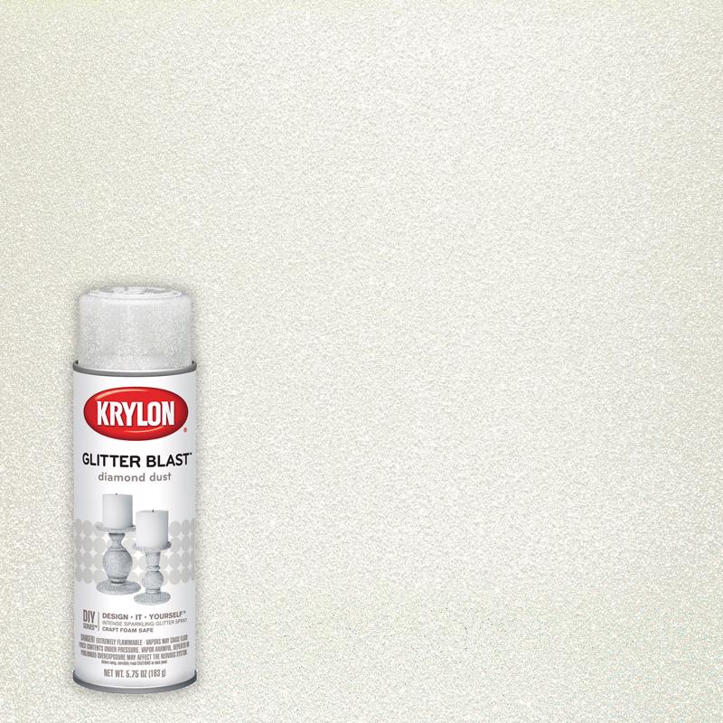 Krylon Glitter Blast Diamond Dust Spray Paint 5.75 oz, Pack of 6