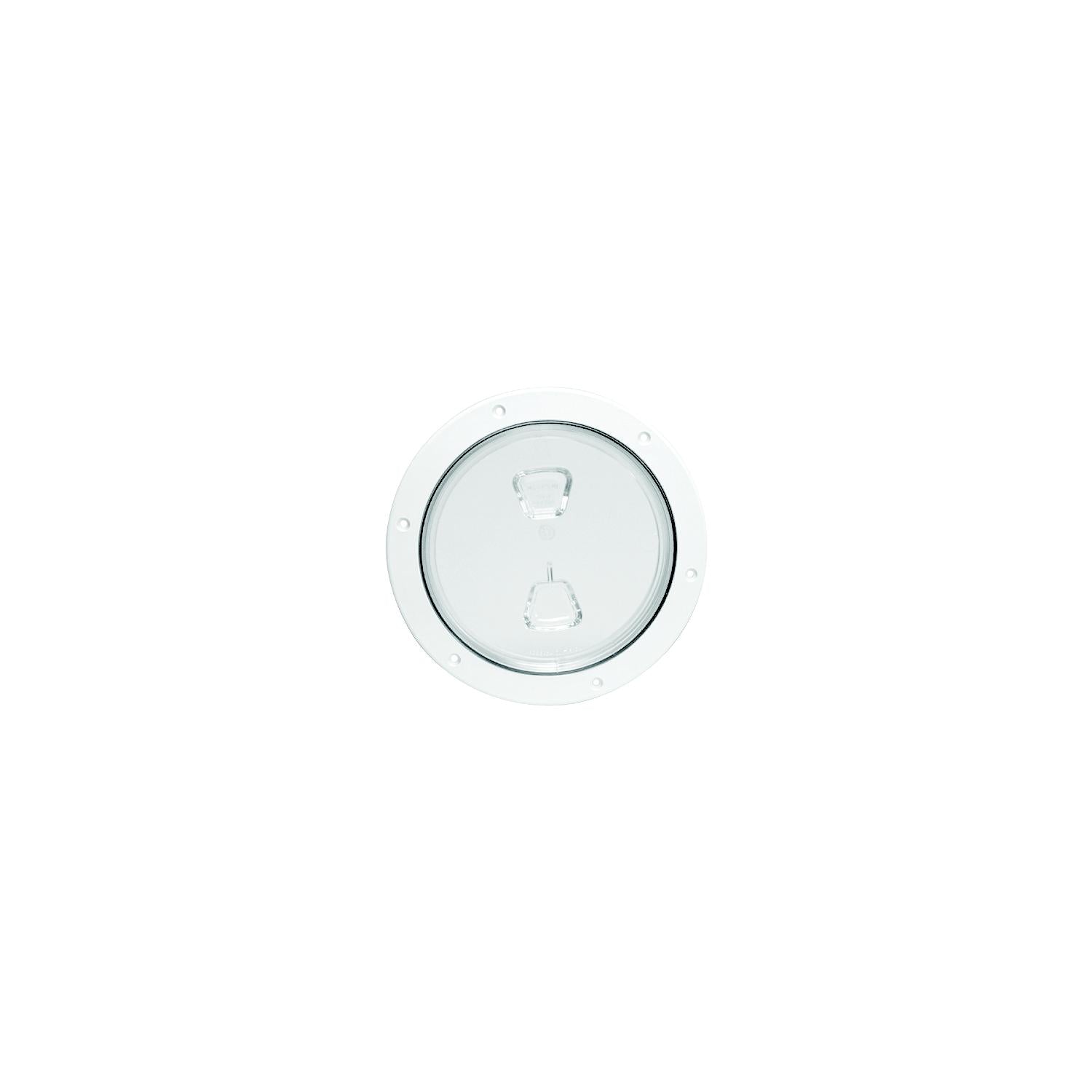 Beckson Screw Out Deck Plate With Standard Trim Ring, Smooth Center