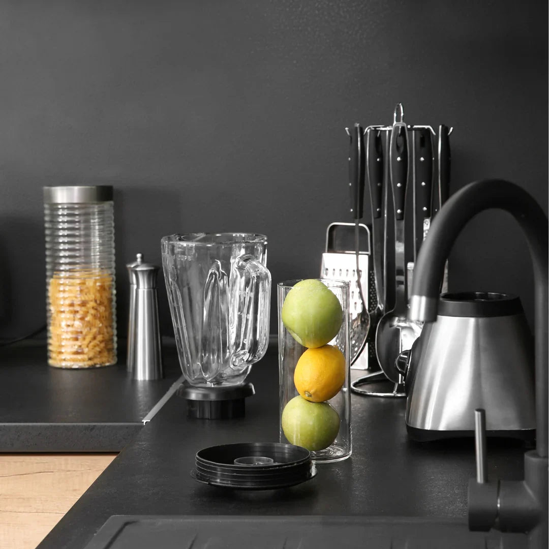 Houseware items on kitchen counter