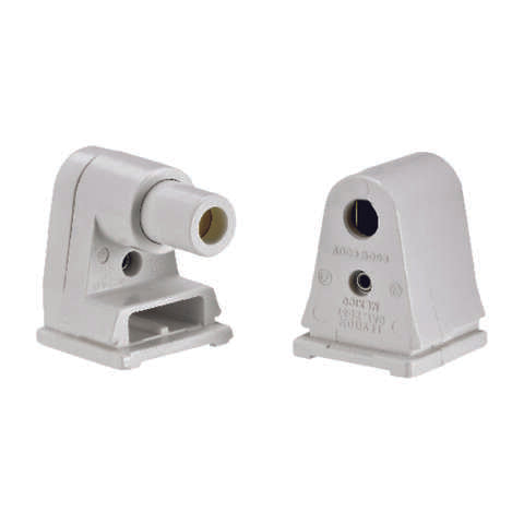 Leviton Plastic Fluorescent Pedestal Base Lampholder 1 pk