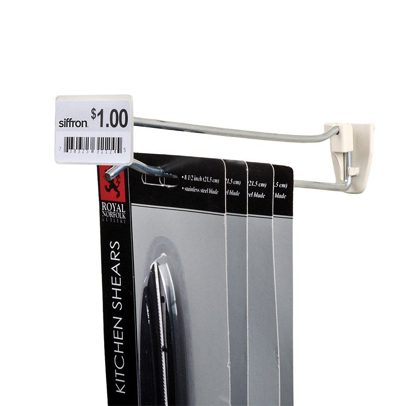SCAN HOOK W/PLSTC BK 0.212X8IN, Pack of 100