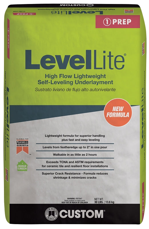 Custom LLSLU30 Underlayment, Solid Gray, 30 lb Bag