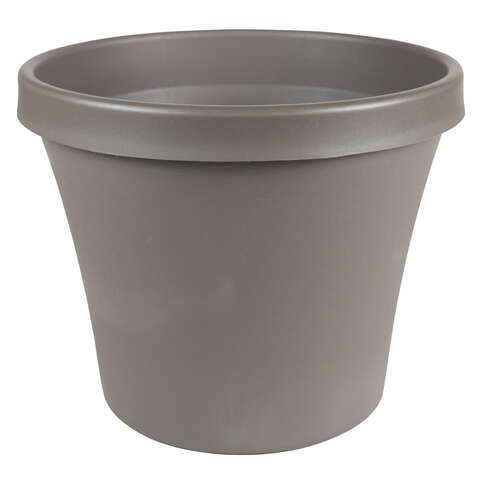 Bloem TerraPot 16.9 in. H X 20.5 in. W X 20.4 in. D Resin Terra Planter Charcoal
