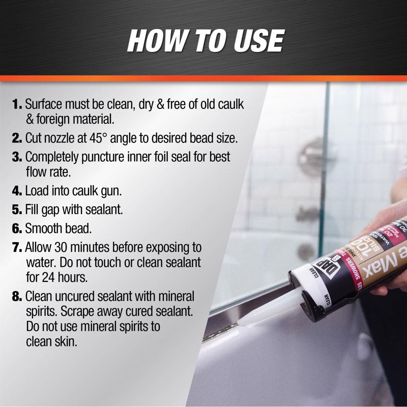 DAP Silicone Max Almond Silicone Kitchen and Bath Sealant 10.1 oz, Pack of 12