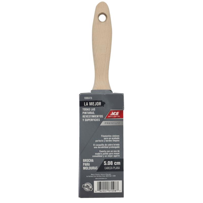 Ace Best 2 in. Flat Trim Paint Brush, Pack of 6