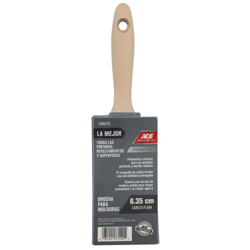 Ace Best 2-1/2 in. Flat Paint Brush, Pack of 6