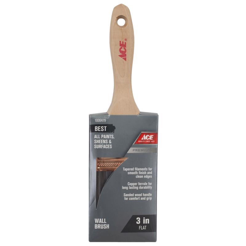 Ace Best 3 in. Flat Wall Brush, Pack of 6