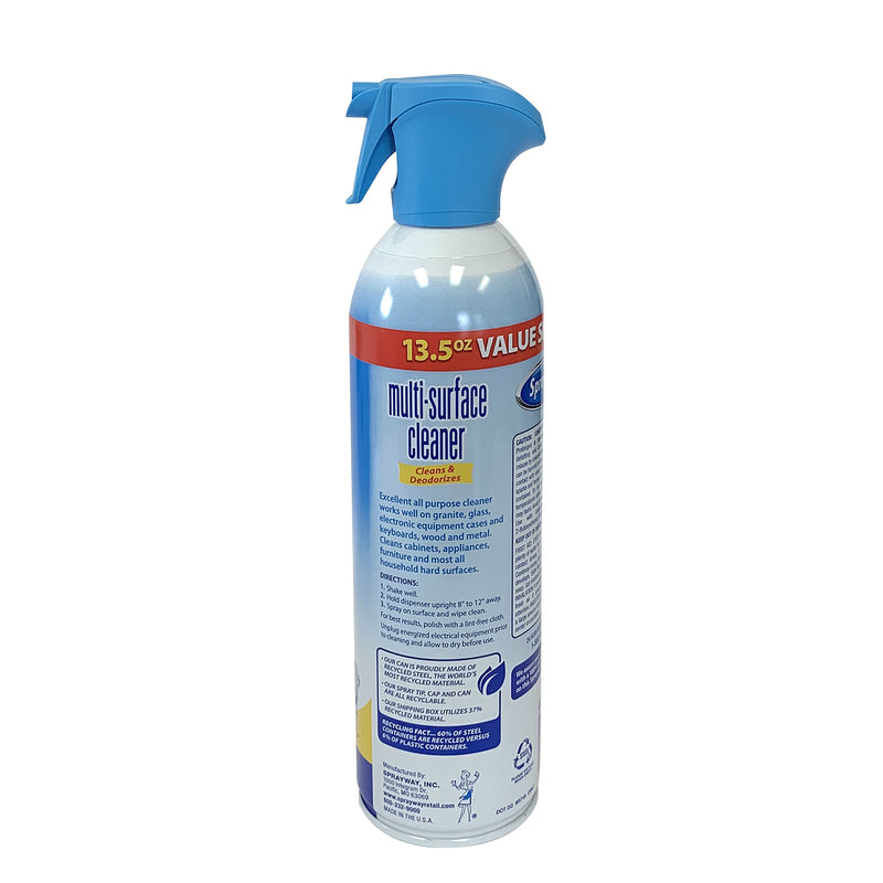 Sprayway Fresh Scent Multi-Surface Cleaner Spray 13.5 oz, Pack of 6