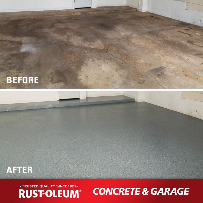 Rust-Oleum Concrete & Garage Gloss Clear Floor Paint 1 gal, Pack of 2