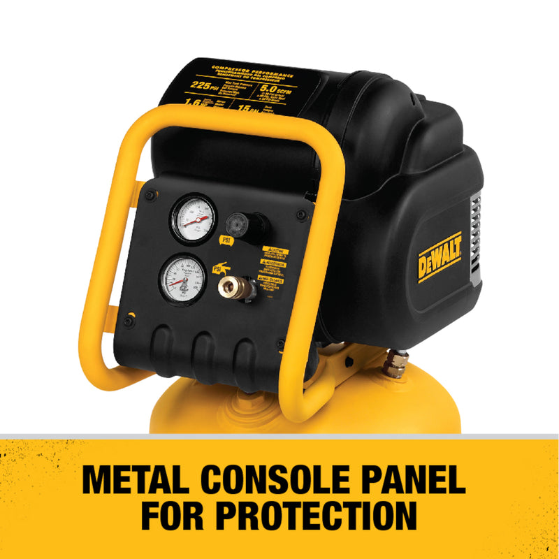 DeWalt 15 gal Vertical Portable Air Compressor Tank 225 psi 1.6 HP