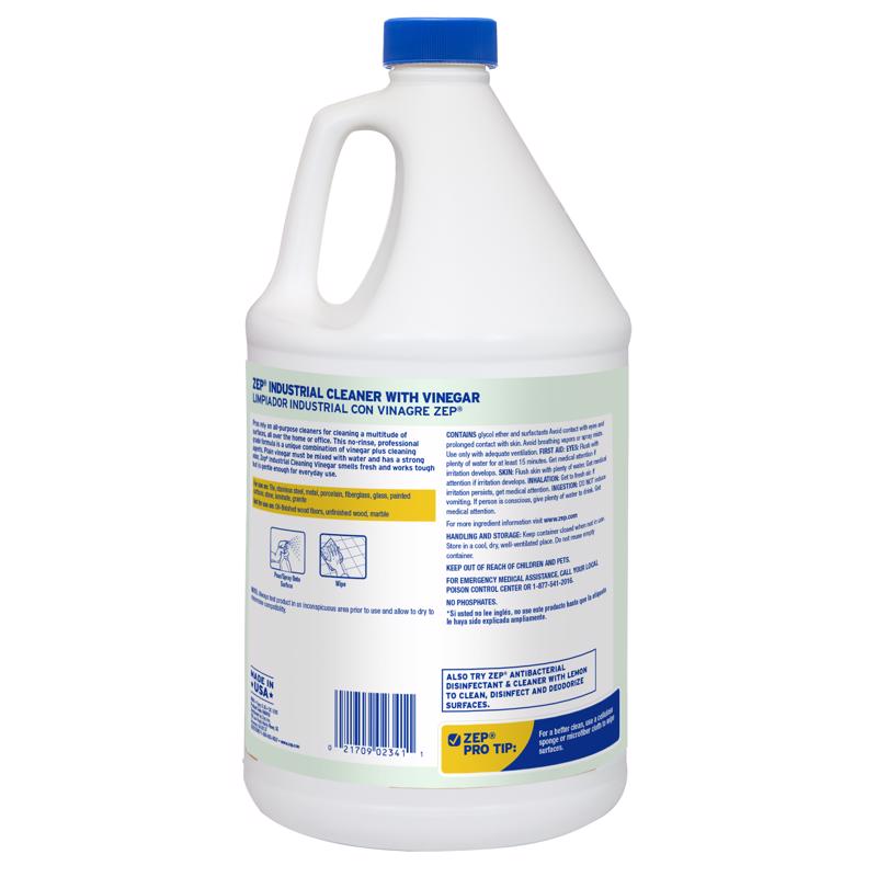 Zep Fresh Clean Scent All Purpose Cleaning Vinegar Liquid 1 gal, Pack of 4