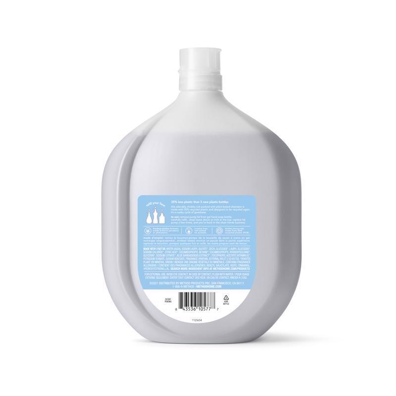 Method Sweet Water Scent Gel Hand Wash Refill 34 oz, Pack of 4