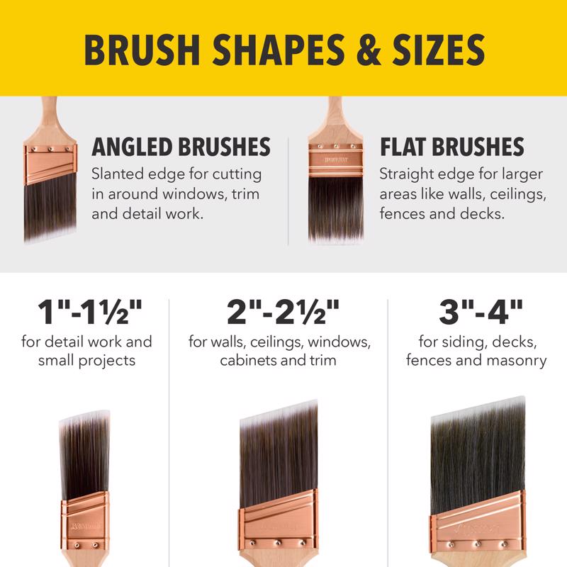 Purdy Clearcut Cub 2 in. Stiff Angle Trim Paint Brush