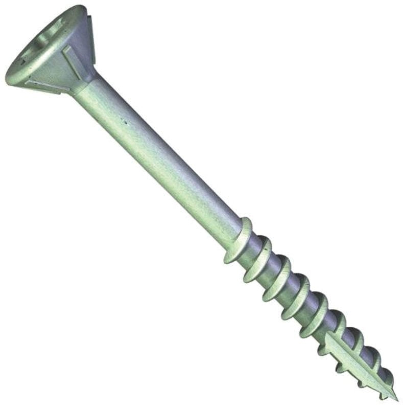 Grabber Construction XG10350G Deck Screw, #10 Thread, 3-1/2 in L, Coarse Thread, Flat Head, Star Drive, 1 lb