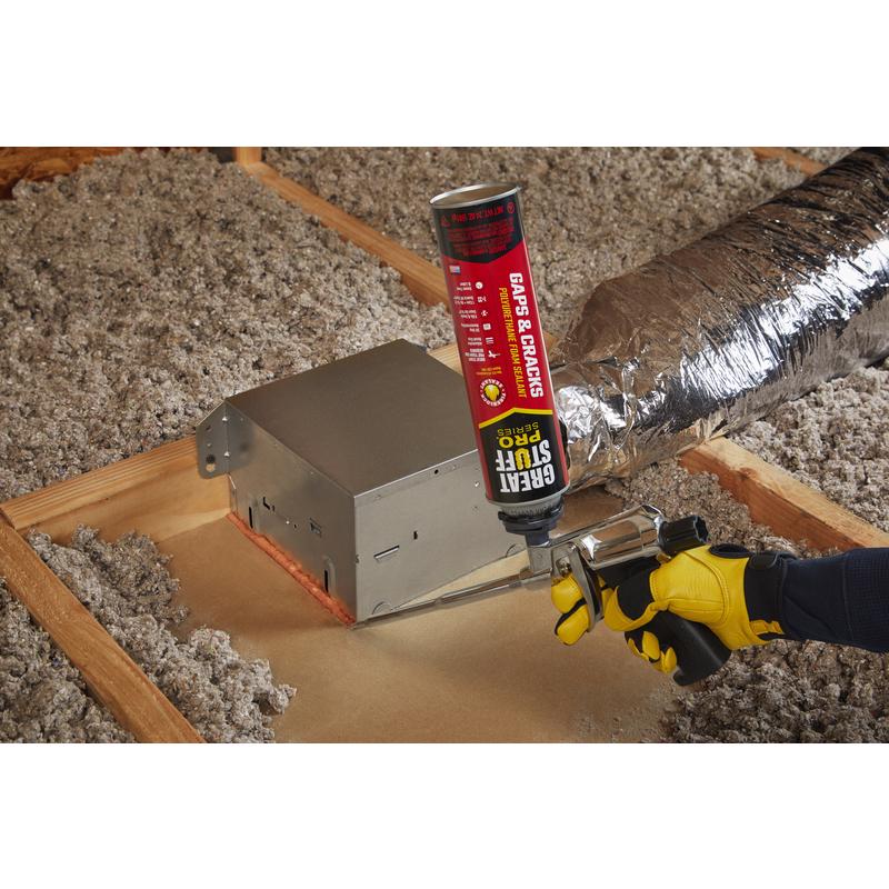 Great Stuff Gaps & Cracks Orange Polyurethane Insulating Foam Sealant 24 oz, Pack of 12