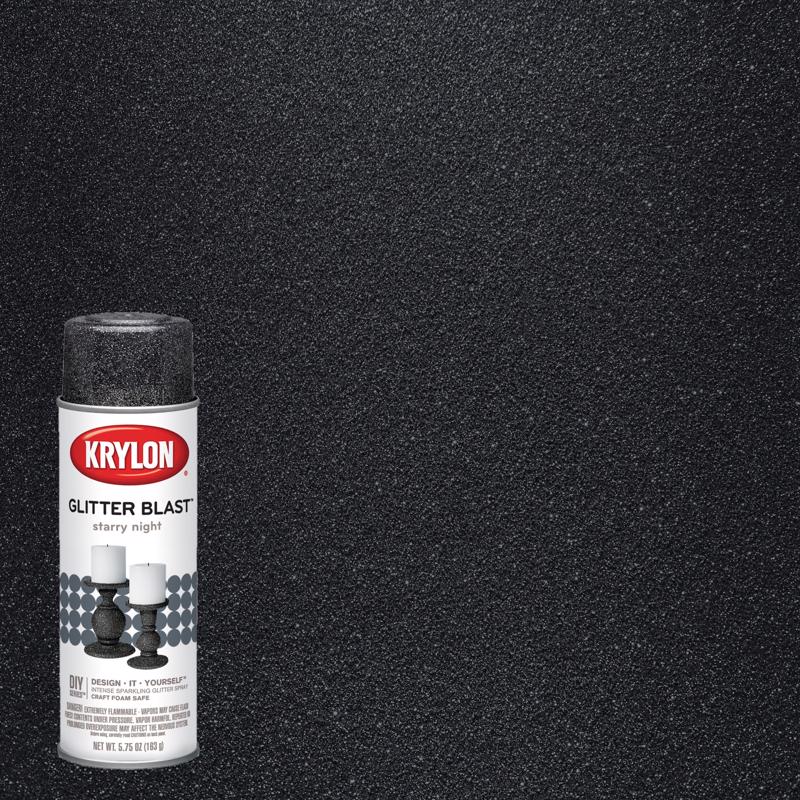 Krylon Glitter Blast Starry Night Spray  Paint 5.75 oz, Pack of 6