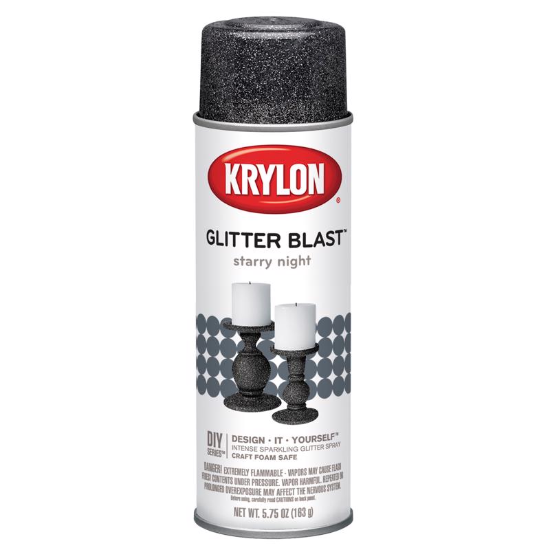 Krylon Glitter Blast Starry Night Spray  Paint 5.75 oz, Pack of 6