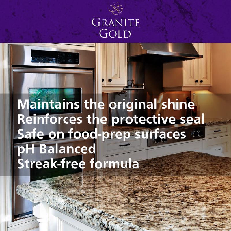 Granite Gold Citrus Scent Granite and Stone Polish 24 oz Liquid, Pack of 6