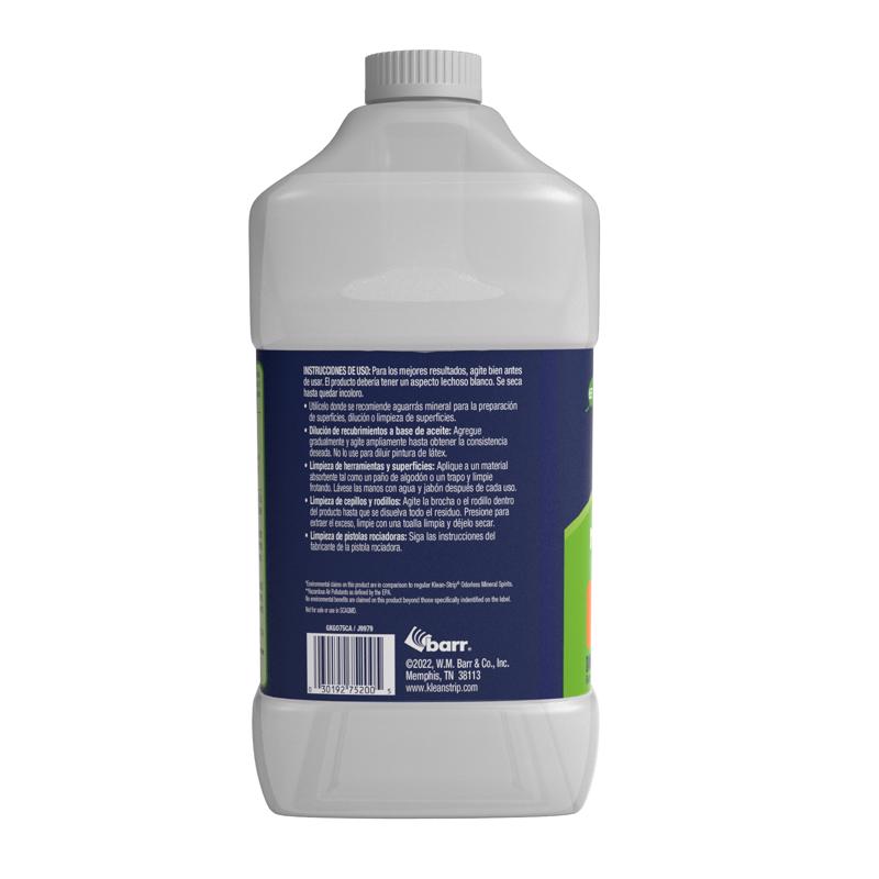 Klean Strip Green Mineral Spirits Oil-Based Thinner 1 gal, Pack of 4