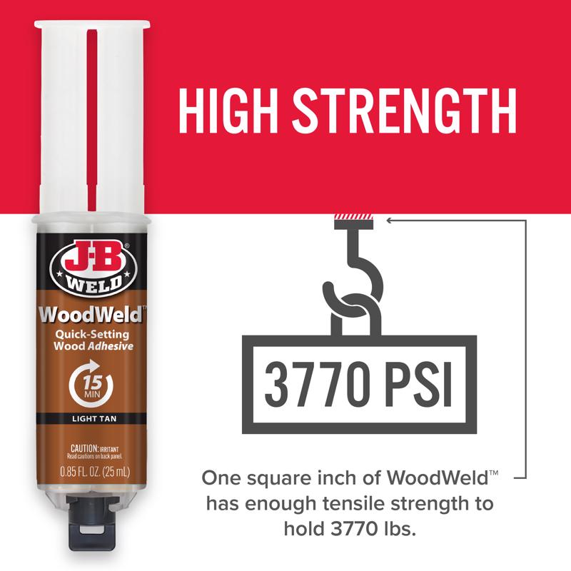 J-B Weld Light Tan Wood Epoxy 0.85 oz