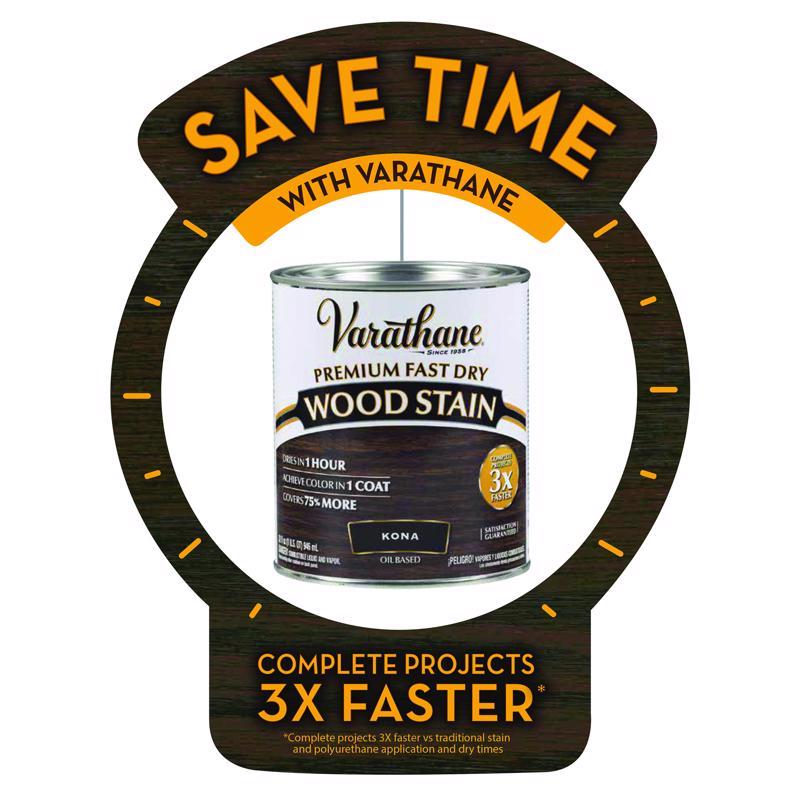 Varathane Premium Sunbleached Oil-Based Fast Dry Wood Stain 1 qt, Pack of 2