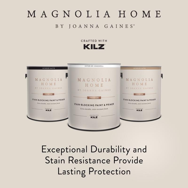 Magnolia Home by Joanna Gaines Eggshell Tint Base Base 1 Paint and Primer Interior 1 gal, Pack of 4