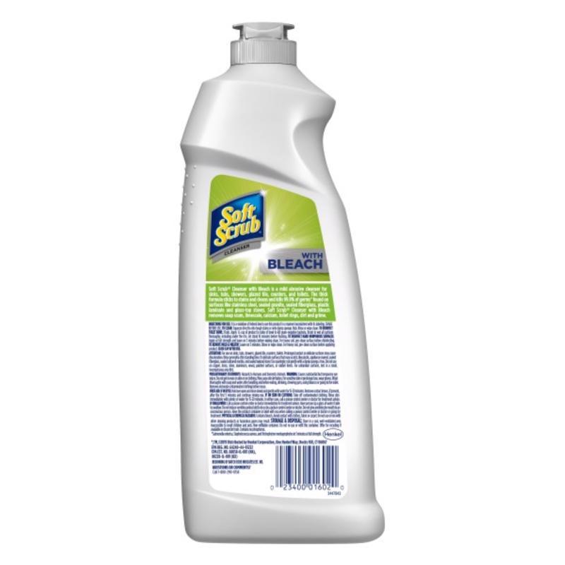 Soft Scrub No Scent Heavy Duty Cleaner 24 oz Cream, Pack of 8