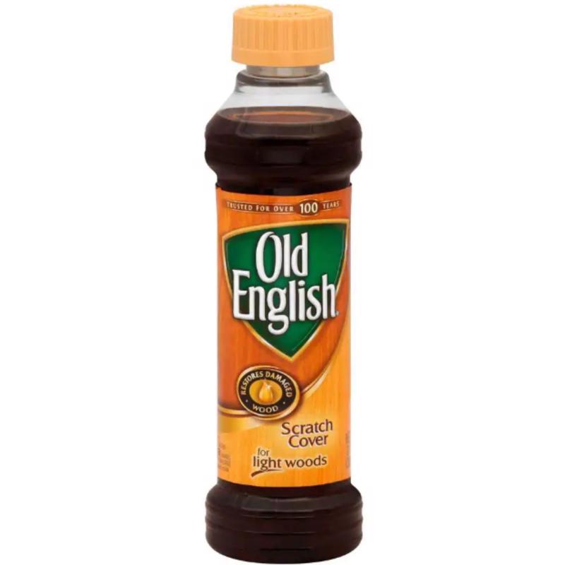 Old English No Scent Scratch Cover Polish Light Wood 8 oz Liquid, Pack of 6