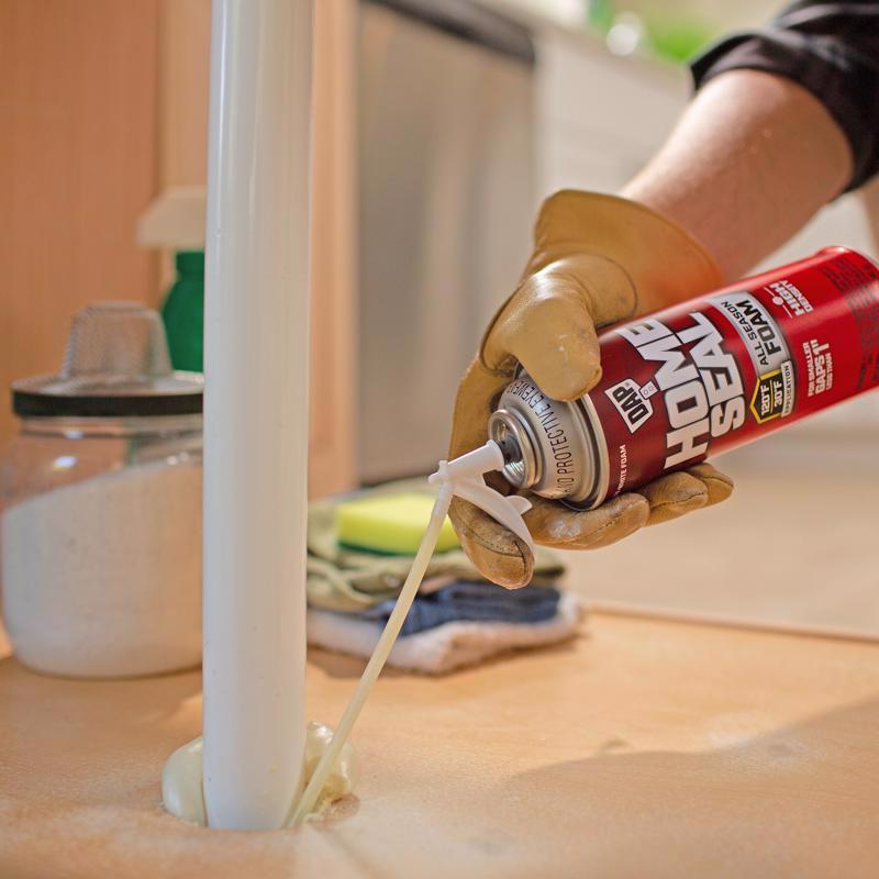 Touch 'n Foam Home Sealant Cream Polyurethane Foam Expanding Sealant 12 oz, Pack of 12