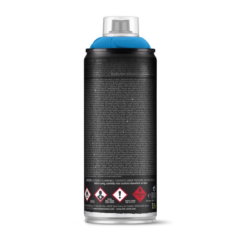 MTN Hardcore Gloss Electric Blue Spray Paint 11 oz, Pack of 6