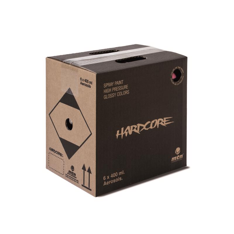 MTN Hardcore Gloss Toasted Brown Spray Paint 13.5 oz, Pack of 6