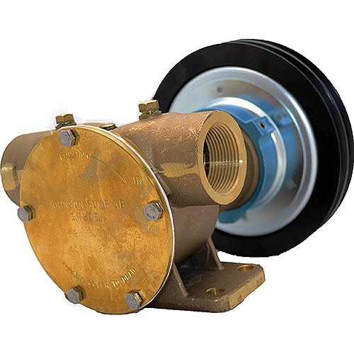 Johnson Pump F8B-5 1-1/2" NPT Electric Clutch Pump,12V 2xB Pulley