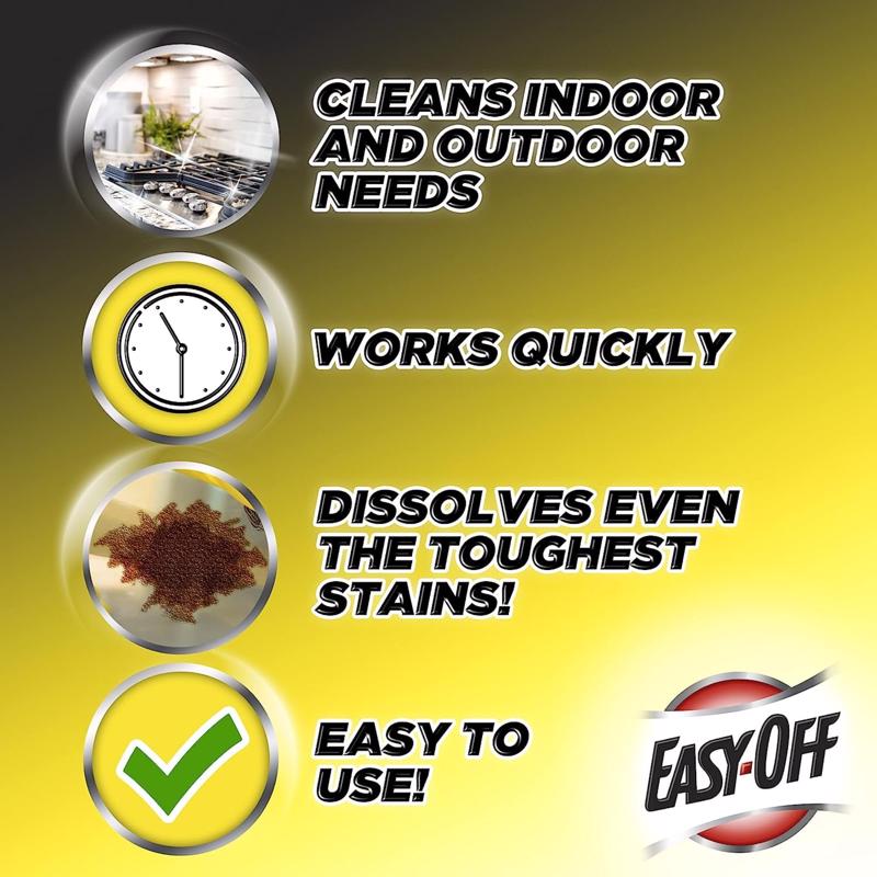Easy-Off Cleaner and Degreaser 32 oz Liquid, Pack of 6