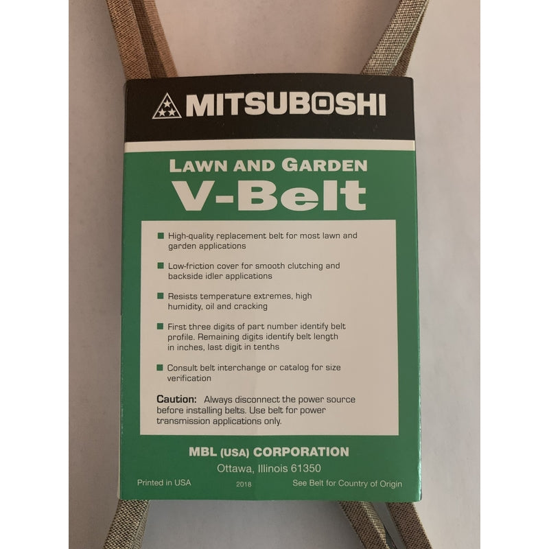 Mitsuboshi Super KB Standard V-Belt 0.5 in. W X 73 in. L For Riding Mowers