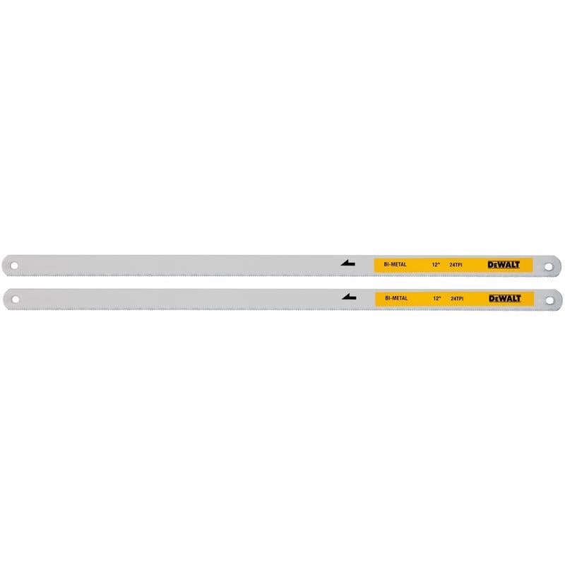 DeWalt 12 in. Bi-Metal Hacksaw Blades 24 TPI 2 pk