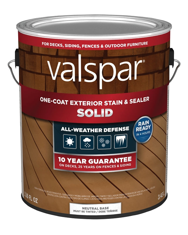 STAIN&SEALER SOLID NEUT BS 1GA, Pack of 4