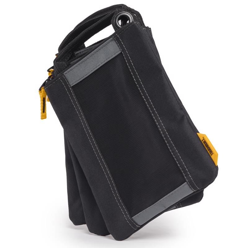 ToughBuilt 6.89 in. W X 9.29 in. H Polyester Fastener Bag Black/Gray 3 pc