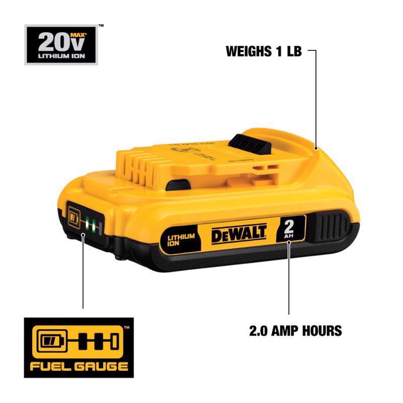 DeWalt 20V MAX DCB346-3 Lithium-Ion Battery Pack 3 pc