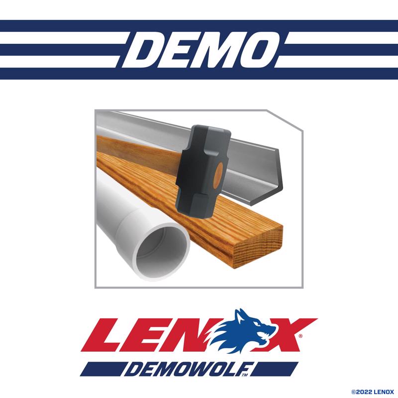 Lenox DEMOWOLF 12 in. Bi-Metal WAVE EDGE Reciprocating Saw Blade 10 TPI 5 pk