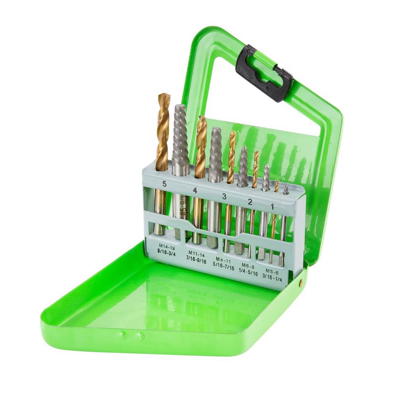 OEMTOOLS Steel Bolt Extractor Set 10 pc