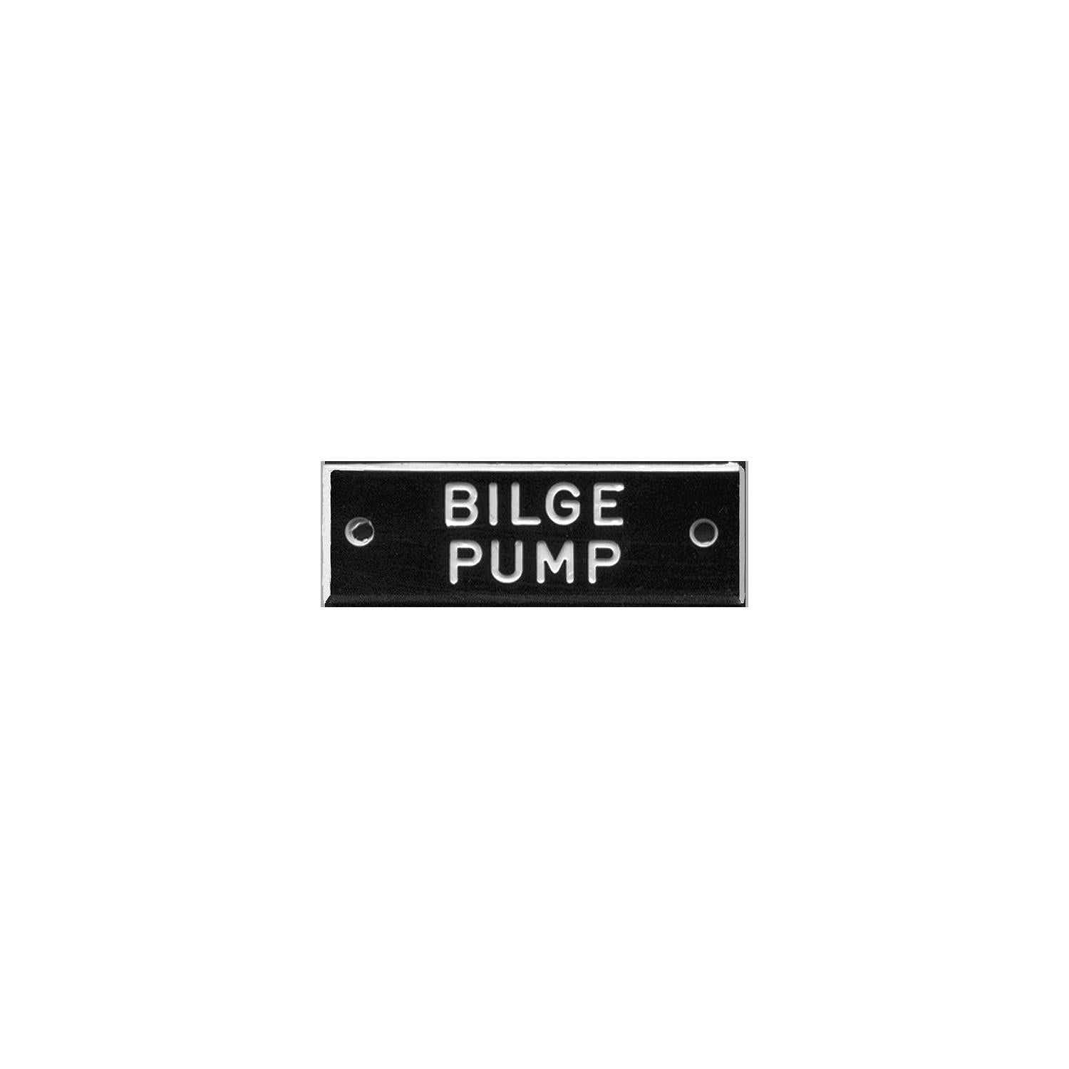 Bilge Pump Identi-Plate, 5 Pack