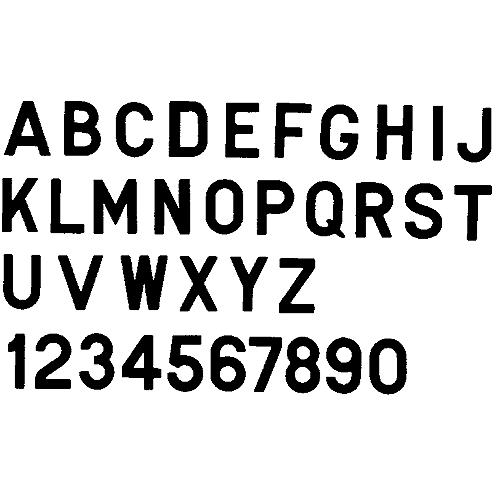3" Letter, Black "R", 10 Pack, Pack of 10