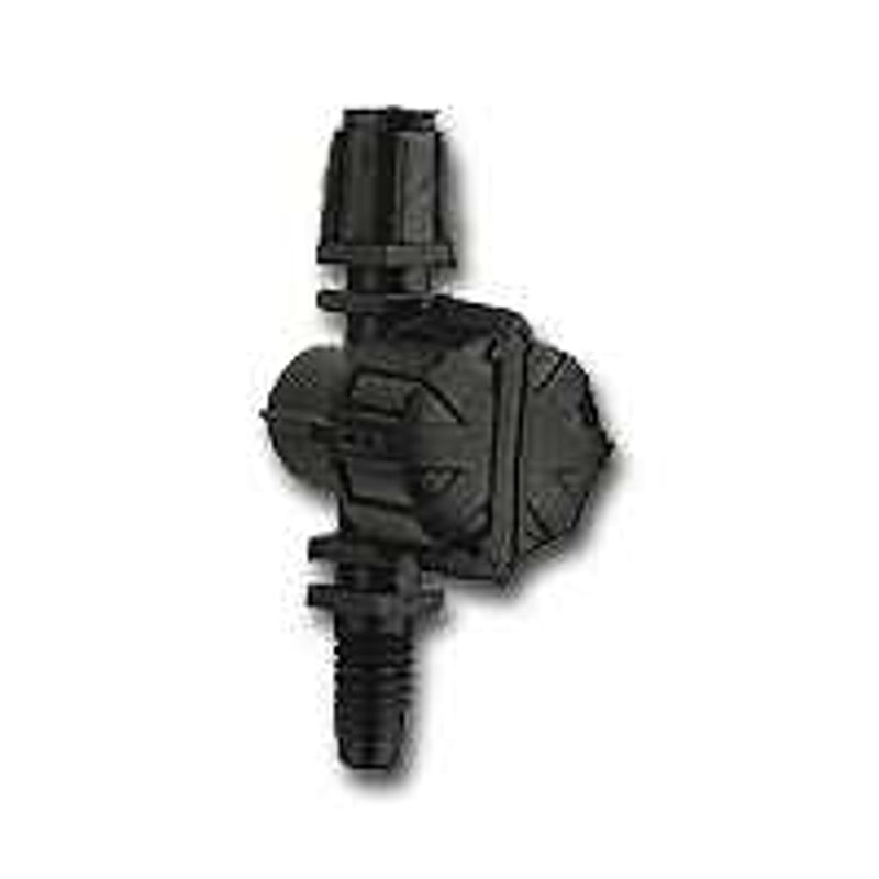 Raindrip R187CT Series Drip Sprayer, 4 to 20 gph, 25 psi Operating, Part-Circle, 1/4 in Connection, Adjustable