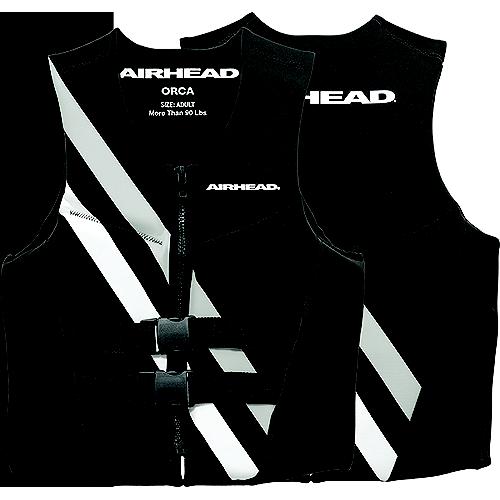 Airhead 1007513BBK Orca Neolite Kwik-Dry Life Vest, 3XL, Black/White