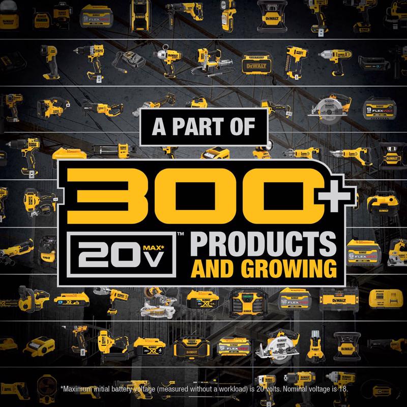 DeWalt 20V MAX XR 18 Ga. Cordless Brad Nailer Kit (Battery & Charger) 20 V