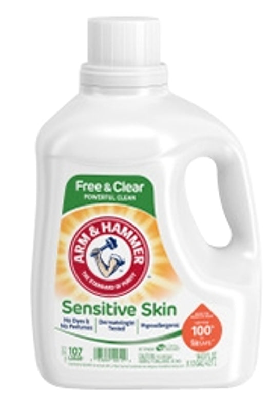 ARM & HAMMER 10011 Laundry Detergent, 144 oz, Liquid, Clean Burst, Pack of 4