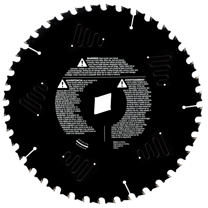 SKIL 10-1/4 in. D X 13/16 in. Carbide Tipped Circular Saw Blade 40 teeth 1 pc