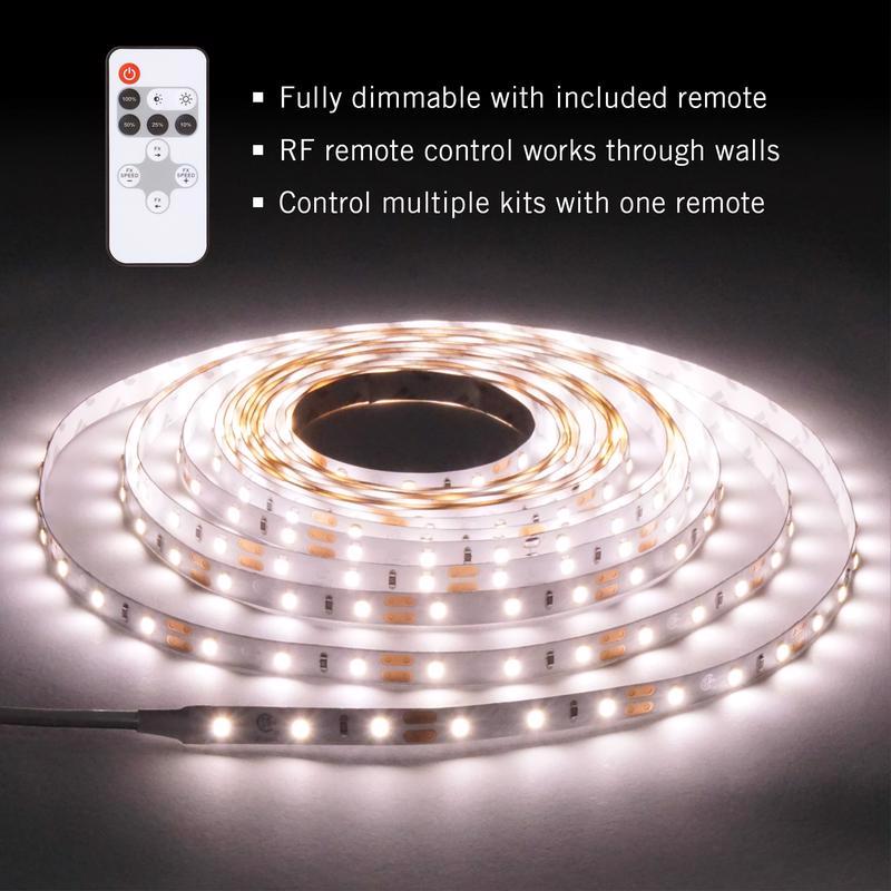 Armacost Lighting RibbonFlex home 16 ft. L White Plug-In LED Smart-Enabled Strip Tape Light Kit 1 pk