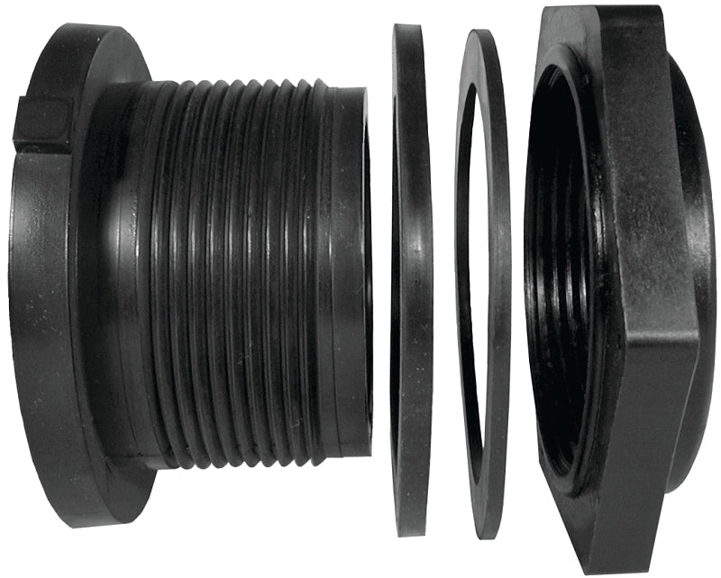 Green Leaf TF 125 P-E Tank Fitting, 1-1/4 in, FPT, Polypropylene, For: Tanks