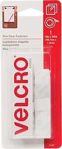 FASTENER VELCRO TAPE 18IN CLR, Pack of 6